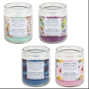 Set of 4 New Chakra Element Jar Candles